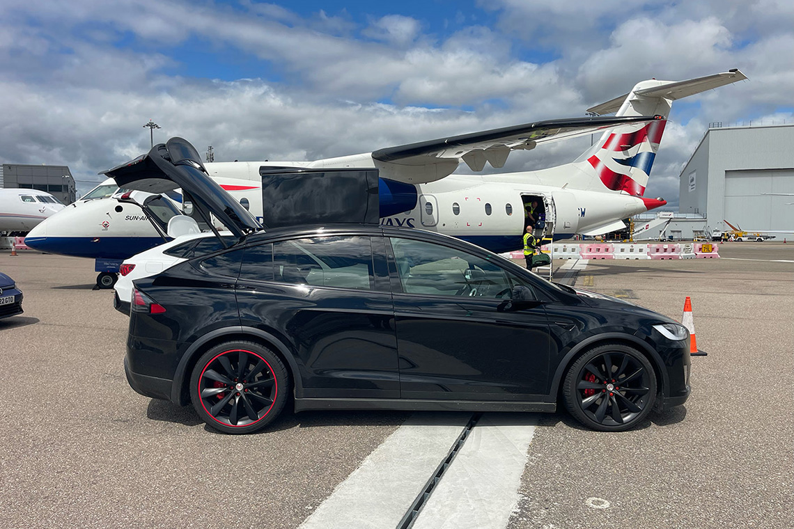 Tesla X luxury executive car